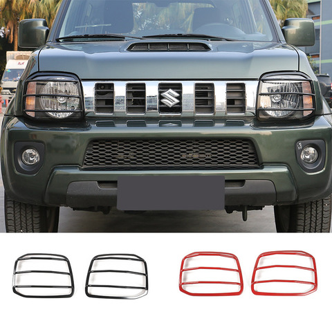 SHINEKA del coche de Metal de la cubierta de faro delantero cubierta Protector para Suzuki Jimny 2007 estilo de coche ► Foto 1/6