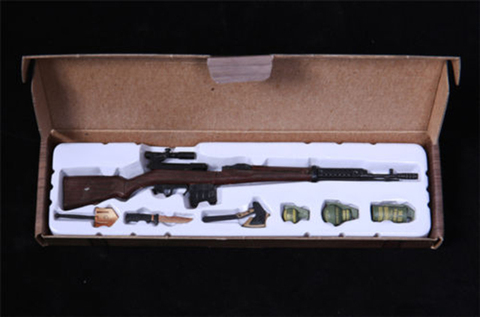 Escala 1/6 accesorios de figuras de acción escala 1:6 pistola de juguete armas 1/6th montado Rifle modelos de armas de fuego de juguete ► Foto 1/6