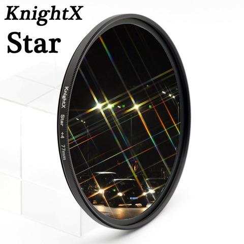 KnightX-filtro de estrella de 52MM, 58MM, 67MM, 4, 6 y 8 puntos de línea para Canon, Nikon d3200, d5200, 1200d, 600d, 100d, t5i, d5500750d, t5, a57, lente DSLR ► Foto 1/5
