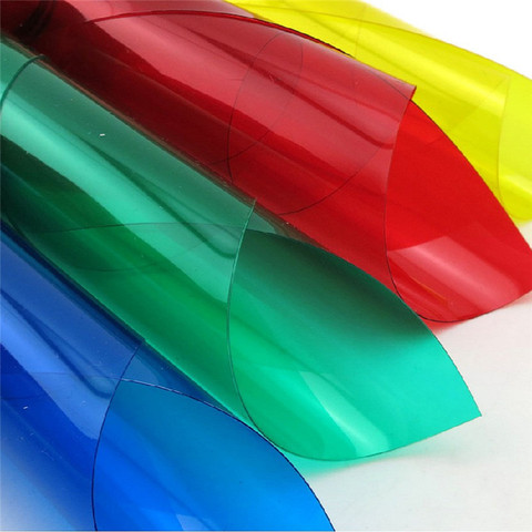 Hoja de PVC transparente, gran oferta, 0,3mm de grosor, 10 colores, tamaño 29,8x21,1 pulgadas, alta calidad ► Foto 1/6