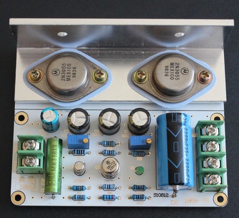 Kits Diy, 1 Uds. JLH 1969, placa amplificadora Clase A, PCB MOT de alta calidad 2N3055 con disipadores de calor ► Foto 1/3