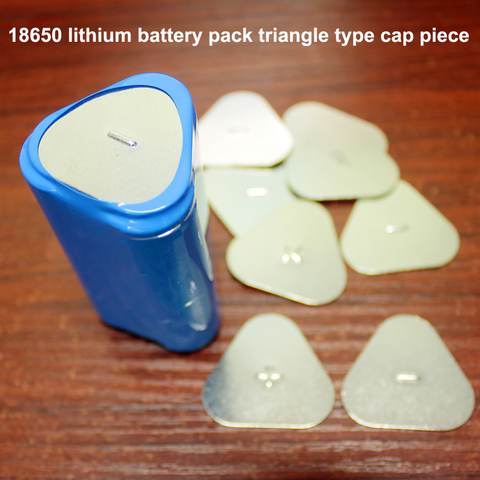 50 unids/lote batería 18650 accesorios de la batería de litio 3 p cap de acero inoxidable tapa de la batería positivo y negativo ► Foto 1/1