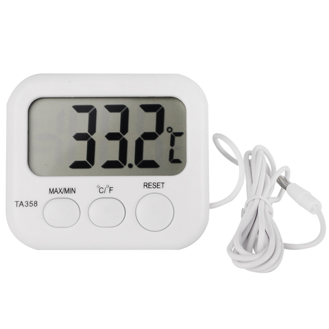 Acuario refrigerador cocina electrónica LCD max-min termómetro Digital termo medidor de temperatura con Cable de la sonda del Sensor ► Foto 1/5