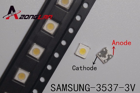 100 piezas 3537 LED 3535 cuentas de luz blanca de alta potencia de 1W 3V 110LM para Original de SAMSUNG LED de retroiluminación LCD TV aplicación ► Foto 1/3