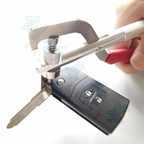 Plegable clave Split pin de la abrazadera Auto control remoto llave de coche pinzas de desmontaje herramienta Flip Extractor de llaves de coche Fijación de llave herramienta ► Foto 1/6