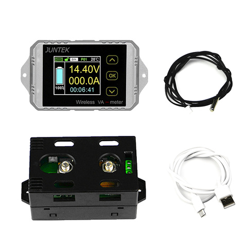 DC 120 V 100A 200A 300A inalámbrico amperímetro de KWh vatios medidor de batería de coche coulometer probador de la capacidad de la monitorización de potencia ► Foto 1/6