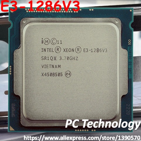 Original procesador Intel Xeon E3-1286V3 CPU 3,70 GHz 8 M LGA1150 Quad-core E3-1286 V3 envío gratis E3 1286V3 p4700 ► Foto 1/1