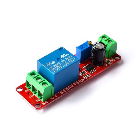 NE555 interruptor temporizador módulo ajustable Módulo de relé de retardo de tiempo DC 12V relé de retardo de escudo 0 ~ 10S WAVGAT ► Foto 1/3