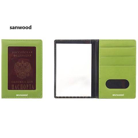 Moda tarjeta de identificación del pasaporte documento PVC cubierta caso titular viaje protector ► Foto 1/6