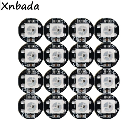 10-1000 Uds WS2812B WS2812 4Pin Led RGB Chip Led 5050SMD WS2811 IC negro/blanco PCB con disipador de calor DC5V ► Foto 1/6