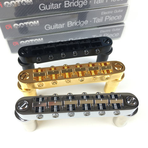 Original GOTOH GE103B-T sillín Tune-o-matic estilo guitarra eléctrica puente para Epip estándar LP SG punto hecho a medida en Japón ► Foto 1/6