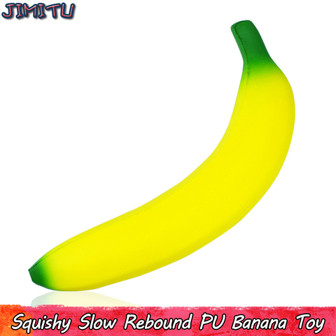 Banana Squishy juguetes Anti estrés para los niños rebote lento descompresión Squishi juguete Squishies Anti estrés juguetes de crecimiento lento ► Foto 1/6
