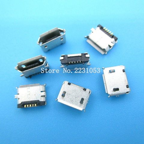 Conector Micro USB hembra de tipo 5 pines, MK5P, SMT, toma de carga trasera, placa PCB, 20 unids/lote ► Foto 1/2