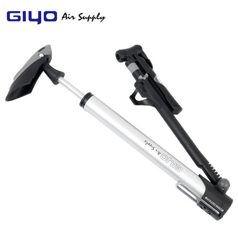 GIYO-bomba portátil de 140PSI para bicicleta Inflador de aire para suelo, Pedal de pie, manguera más larga giratoria, GM-71 Presta Schrader, 360 ► Foto 1/5