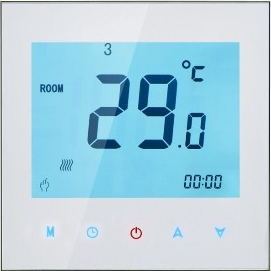 Pantalla táctil colorido programable Modbus de termostato para calefacción eléctrica (con Modbus RS485 función) ► Foto 1/3