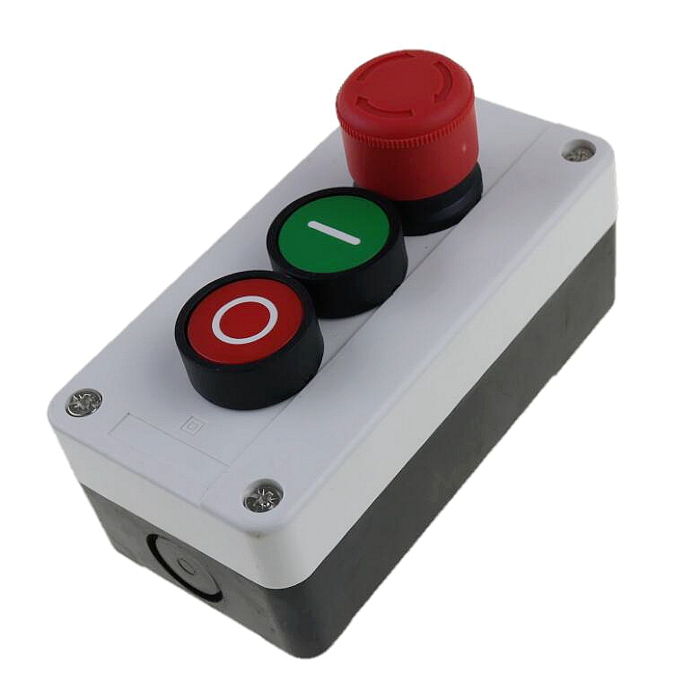 Estación de interruptor de botón momentáneo interruptor Rojo Seta De 1NC 1NO 600V 10A 