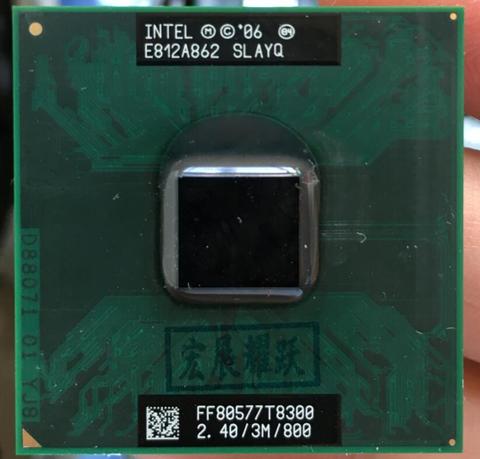 Intel Core 2 Duo T8300 CPU ordenador portátil procesador PGA 478 cpu 100% funciona correctamente. ► Foto 1/2