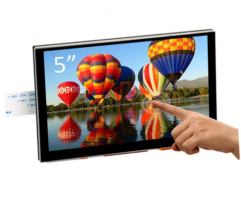 Nuevo 5 pulgadas 7 pulgadas de pantalla TFT LCD de pantalla táctil capacitiva DSI conector 800x480 para Raspberry Pi 4 Pi 3 B + ► Foto 1/6