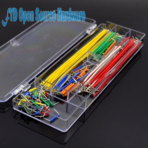 14 tipos 10 tiras = 140 Uds broca de placa de pruebas sin soldar Cable Kit de alambre para placa de pan PCB ► Foto 1/4