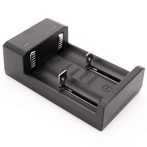Cargador USB con 2 ranuras, 18650, 26650, 16340, 36650, Universal, para batería ► Foto 1/5