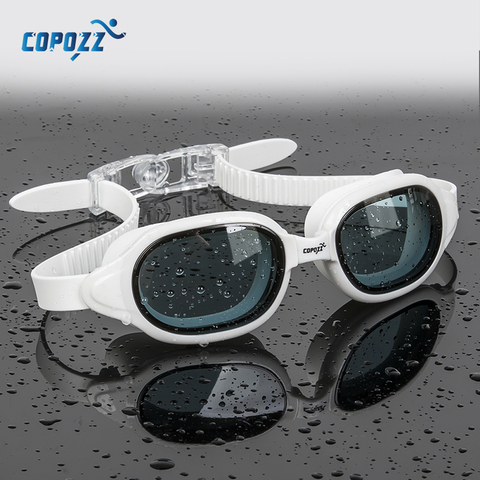 COPOZZ-Gafas de natación para hombre y mujer, lentes miopía 0-1,5 a-7, protección UV antiniebla, gafas resistentes al agua para nadar, dioptrías ► Foto 1/6