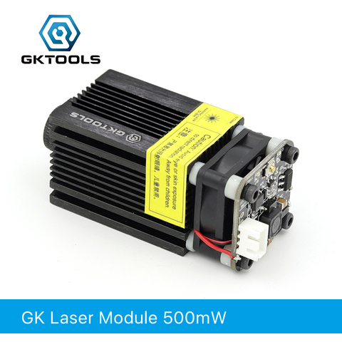GKTOOLS 500 mW 405nm 12 V azul módulo láser 2,54-3 P TTL/modulación PWM para DIY CNC grabador láser de enfoque ajustable FB03-500 ► Foto 1/6