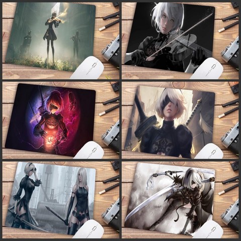 Meiruige-alfombrilla de ratón para Gaming, nueva alfombrilla de ratón NieR Automata de gran promoción, para juegos pequeños, alfombrilla de ratón de dibujos animados de 180x220x2mm ► Foto 1/6