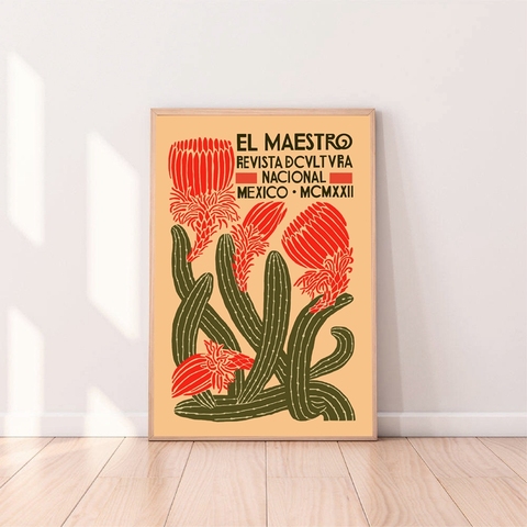 El Maestro-Póster Vintage e impresiones en lienzo, cuadro decorativo de arte de pared mexicana, decoración de sala de estar para El hogar ► Foto 1/6