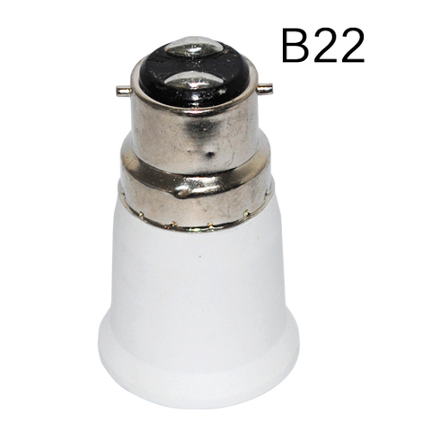 B22 a E27 adaptador material PC de alta calidad material incombustible adaptador de enchufe para bombilla Led ► Foto 1/5