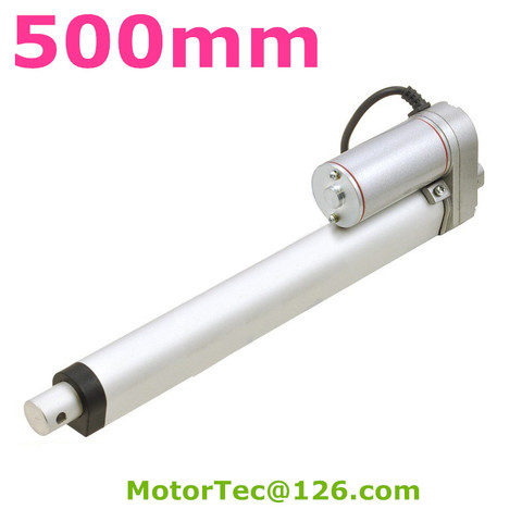 500mm de carrera 1500N 150 KG de capacidad de carga de alta velocidad de 12 V 24 V DC actuador lineal eléctrico... actuador lineal ► Foto 1/6