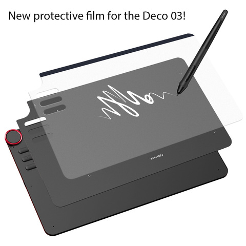 Xp-pen-Película protectora para tableta gráfica transparente, Deco03, tableta de dibujo gráfico (2 piezas en 1 paquete) ► Foto 1/6