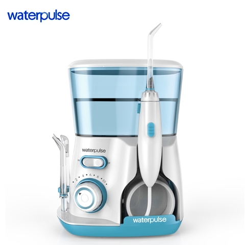 WaterPulse-irrigador de agua eléctrico para Limpieza de dientes, dispositivo Dental con chorro de agua, con 5 puntas de chorro, para Spa, V300 ► Foto 1/6