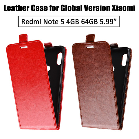 Funda abatible para Xiaomi Redmi Note 5, 4GB, 64GB, funda protectora de cuero de lujo para Redmi Note 4X/ Mi A1/ Redmi 5 Plus ► Foto 1/6