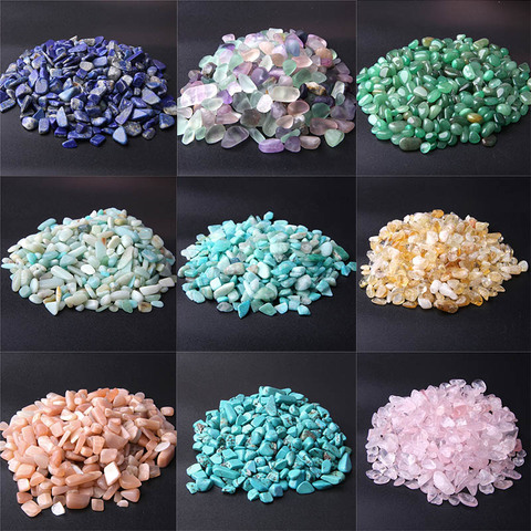 20G 50G 100 g/bolsa Irregular grava forma gemas naturales piedra Chip abalorios para fabricación de joyería DIY pulsera collar decoración para el hogar ► Foto 1/6