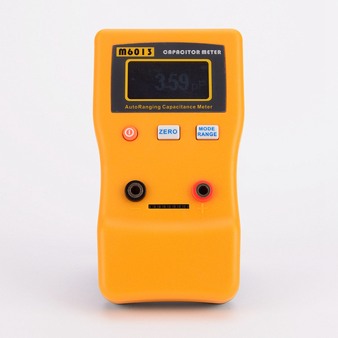 Medidor de capacitancia de rango automático Digital 0.01pF a 470000uF LCD probador de condensador electrónico 0.01pF a 470mF M6013 con sonda de prueba ► Foto 1/6