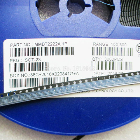 100 unids/lote nueva MMBT2222A 1P 2N2222 MMBT2222 0.6A/40V transistor NPN SOT-23 triodo ► Foto 1/1