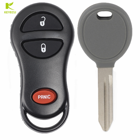 Reemplazo KEYECU llave de control remoto Fob 315MHZ para Jeep 1999-2001 Cherokee 1999-2004 Grand Cherokee GQ43VT9T + 4D64 Chip transpondedor ► Foto 1/4