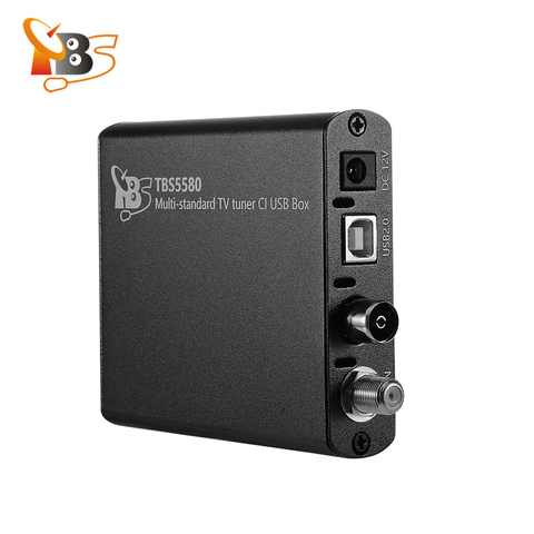 Sintonizador de TV Digital Universal multiestándar TBS5580 CI, caja USB para DVB-S2X, S2, S, T2, T, C2, C y ISDB-T FTA, TV de pago cifrado en PC ► Foto 1/6