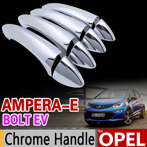 Para Opel Ampera-E para Chevrolet Bolt EV 2017 de 2022 de lujo cubierta de manija cromada Set de molduras de coche accesorios para el coche Accesorios Estilo Opel Ampera, E ► Foto 1/1
