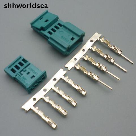 Shhworld sea-conector de tacógrafo de 4 pines, Conector de enchufe del sensor/GT para puerta, Conector de atmósfera de luz, 5/30-9 C y 0-100-8 para BMW, 968813/1452576 juegos ► Foto 1/5