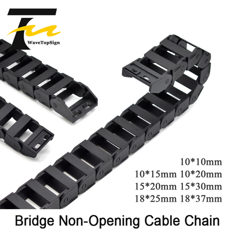 Cadena de Cable de transmisión de plástico para corte láser, herramienta de máquina CNC, puente sin apertura, 10x20 15x20 30mm ► Foto 1/6