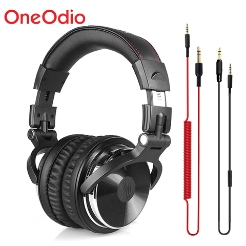 Oneodio Pro-10-auriculares con cable para DJ, para estudio profesional, auriculares estéreo para Monitor, grabación de videojuegos, para teléfono y PC ► Foto 1/6