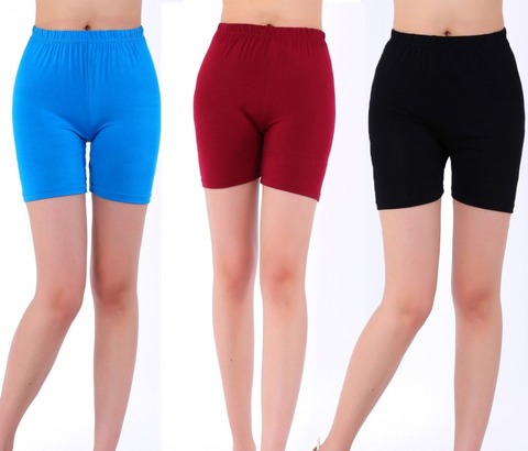 2022 novedad pantalones cortos de Modal de colores dulces estilo de verano para mujer talla grande 5XL corto para mujer ► Foto 1/6