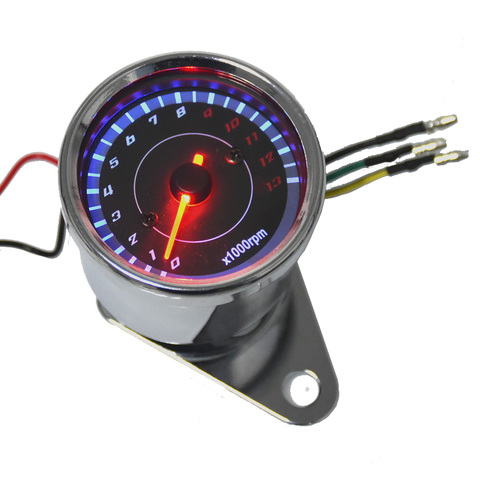 Tacómetro analógico para motocicleta y Scooter, indicador de velocidad de 13000 RPM, luz nocturna ► Foto 1/6