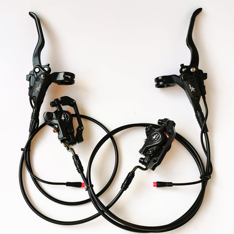 Bicicleta eléctrica de freno de disco hidráulico par de mid motor Bafang sonder E de freno de bicicleta de ► Foto 1/6