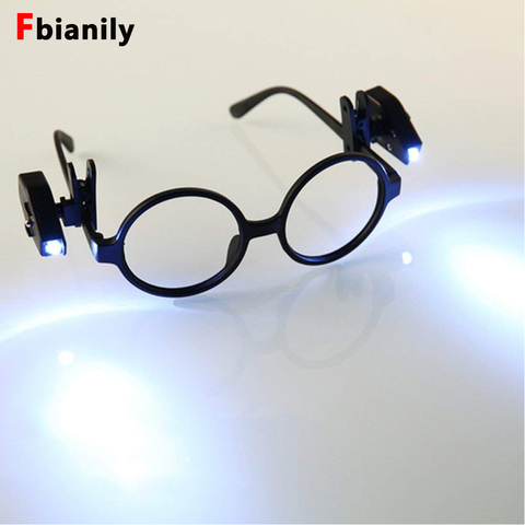 Mini 2 uds Flexible lectura de libros luces luz de noche para gafas y herramientas LED Mini Clip para gafas Universal portátil ► Foto 1/6