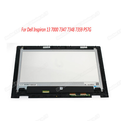 Completa digitalizador de pantalla táctil LCD asamblea de pantalla + bisel LP133WH2-SPB1 NV133FHM-N45 para Dell Inspiron 13 7000, 7347, 7348, 7359 P57G ► Foto 1/3