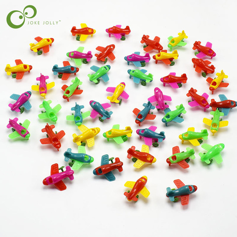 50 unids/lote Mini de plástico pequeño avión planeador juguetes para los niños de educación juguete de bolsillo Fiesta al aire libre juguetes LYQ ► Foto 1/6