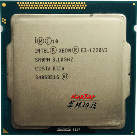 Intel Xeon E3-1220 v2 E3 1220v2 E3 1220 v2 3,1 GHz Quad-Core CPU procesador 8M 69W LGA 1155 ► Foto 1/1