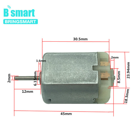 BRINGSMART-Motor Micro DC, 12v, 12500rpm, FC-280PC, 6-18V, pequeño ► Foto 1/6